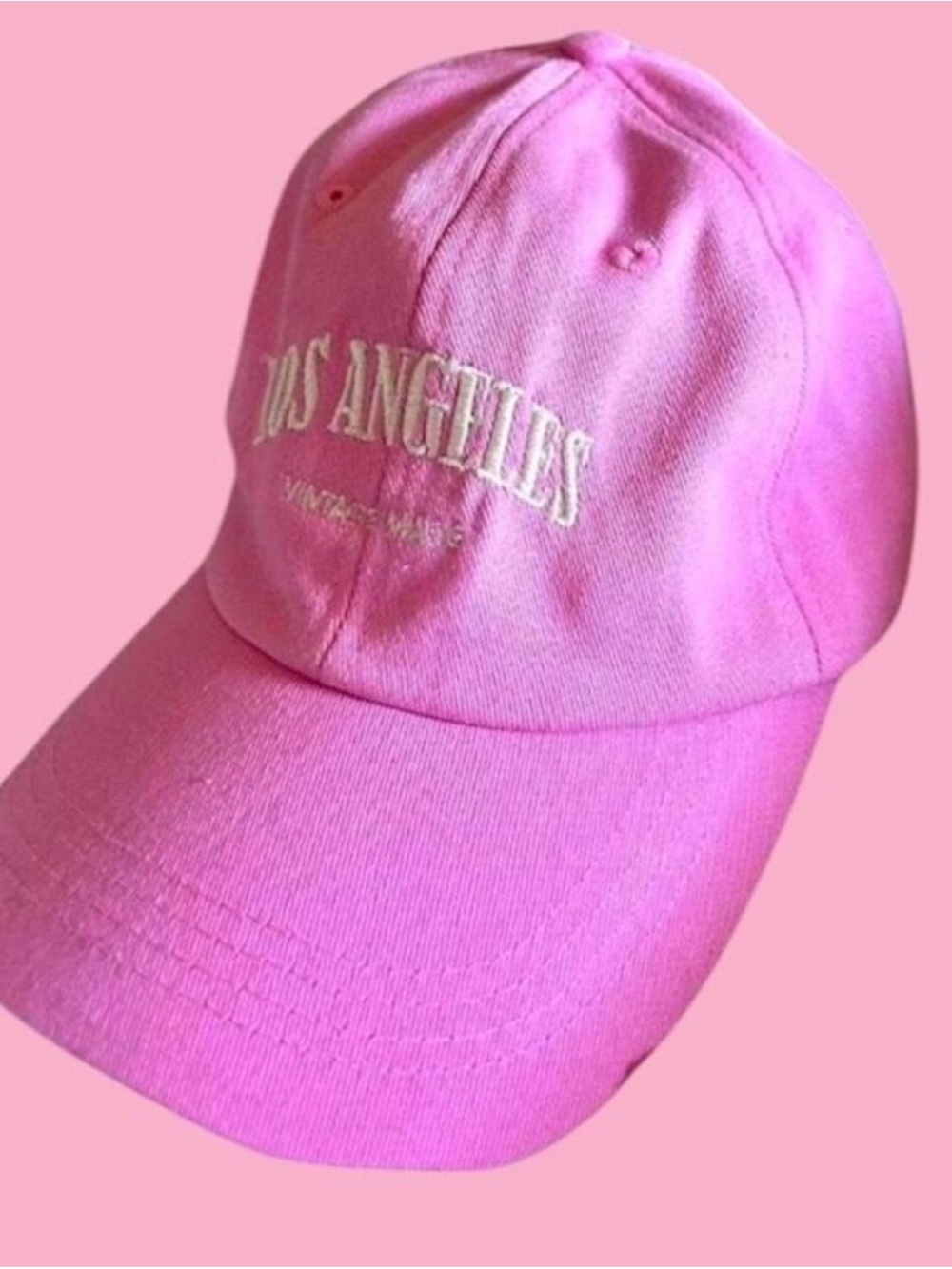 pink los Angeles hat